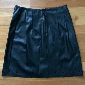 Vintage Faux Leather Skirt